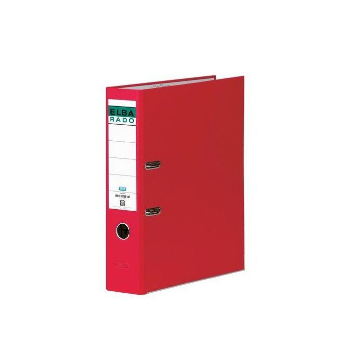 Elba Archivador de Palanca Rado Chic Folio Rojo Lomo 80 mm Cartón Forrado