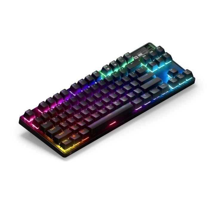 Teclado mecánico gaming - STEELSERIES - APEX PRO TKL WIRELESS (2023) - Sin teclado numérico - Alámbrico - Con interruptores ajustables - Negro 4 Teclado mecánico gaming - STEELSERIES - APEX PRO TKL WIRELESS (2023) - Sin teclado numérico - Alámbrico - Con interruptores ajustables - Negro 4