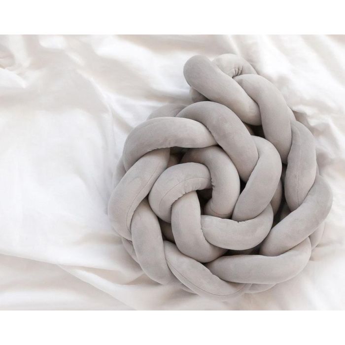 KioKids Protector de Cuna y Cama Trenza Acolchada Gris 1,50m - Chichonera Bebé Antigolpes Decorativa desde 0 Meses 0 KioKids Protector de Cuna y Cama Trenza Acolchada Gris 1,50m - Chichonera Bebé Antigolpes Decorativa desde 0 Meses 0
