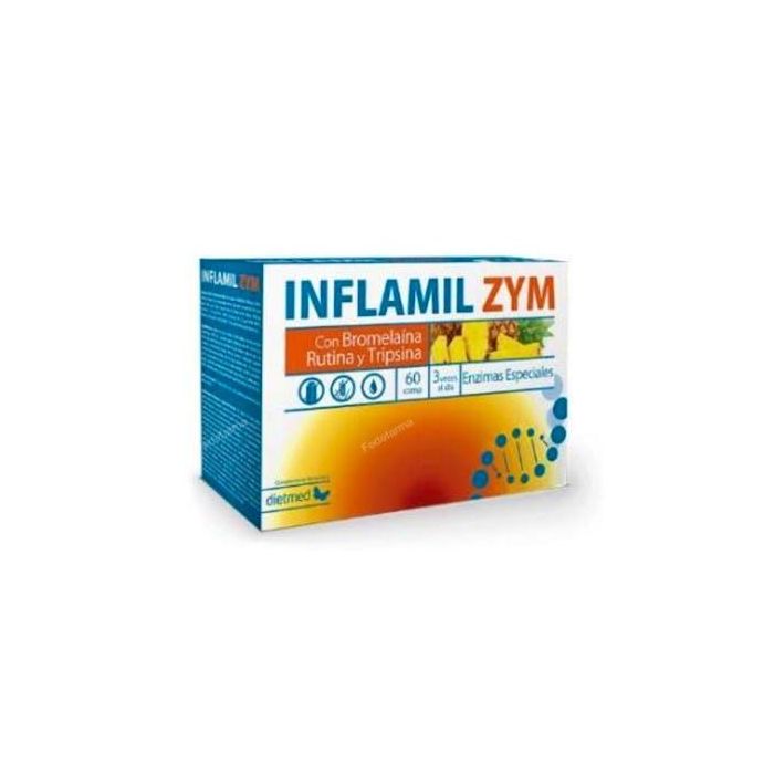 Dietmed Inflamil Zym 60 Comp. con Vitaminas C, D, E y Enzimas para la Protección Celular