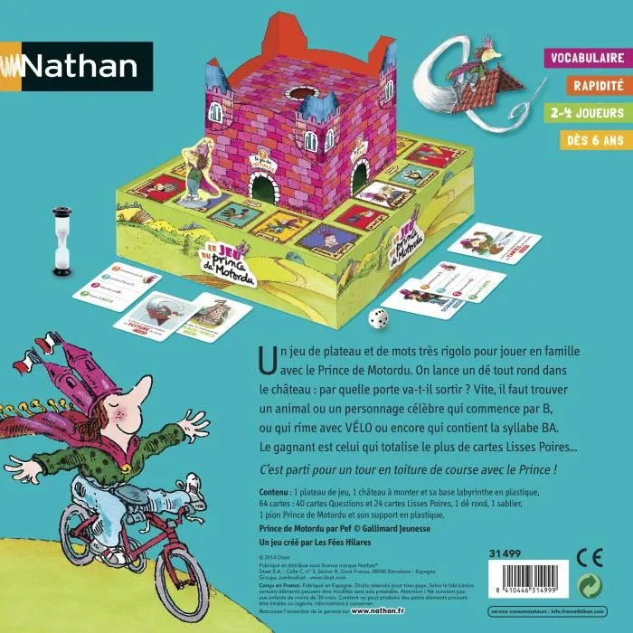 Nathan The Prince of Motordu Game Juego de mesa para niños a partir de 6 años 3