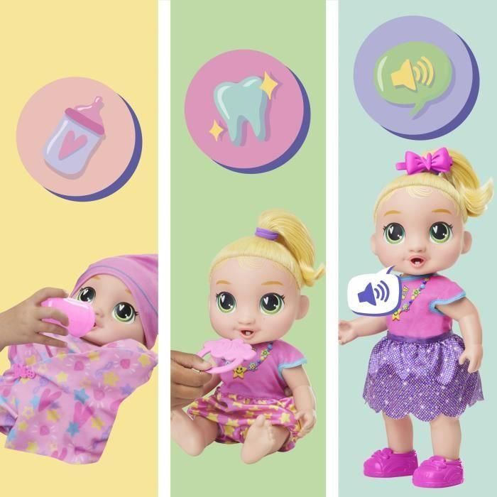Hasbro HASG14445X0 Muñeca Interactiva Baby Alive Baby Grows LaLa GooGoo, Más de 75 Sonidos y Frases, Niños 3+ Años 2 Hasbro HASG14445X0 Muñeca Interactiva Baby Alive Baby Grows LaLa GooGoo, Más de 75 Sonidos y Frases, Niños 3+ Años 2