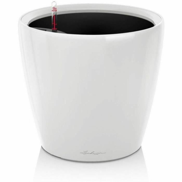 Lechuza LEC4008789161000 Maceta Classico Premium LS 50, Juego Completo, Blanco Brillante