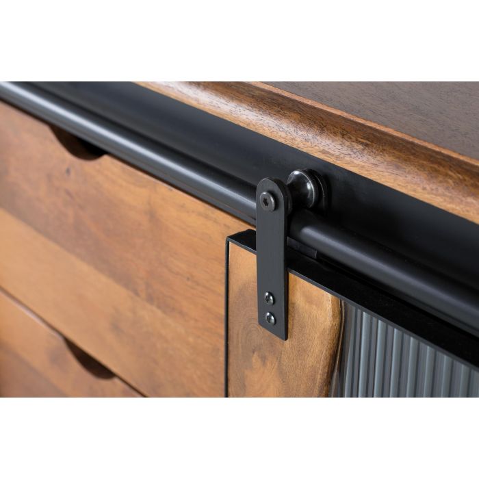 GINER Y COLOMER Aparador de Madera de Mango y Metal Negro 150 cm 5 GINER Y COLOMER Aparador de Madera de Mango y Metal Negro 150 cm 5