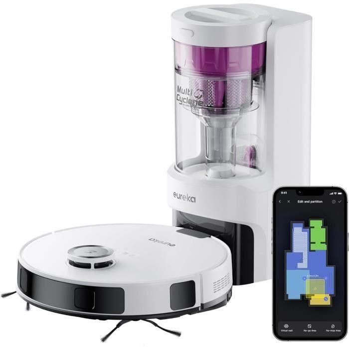 Aspiradora robot - EUREKA E10S Blanco - 4000 Pa - 180 min - 200 ml Aspiradora robot - EUREKA E10S Blanco - 4000 Pa - 180 min - 200 ml
