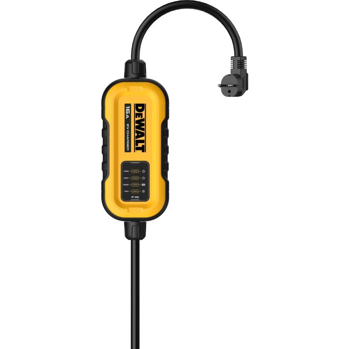 Cargador portátil para vehículos eléctricos DEWALT, 3,7 kW, tipo 2 con enchufe, 7 m, 16 A, 230 V CA 1