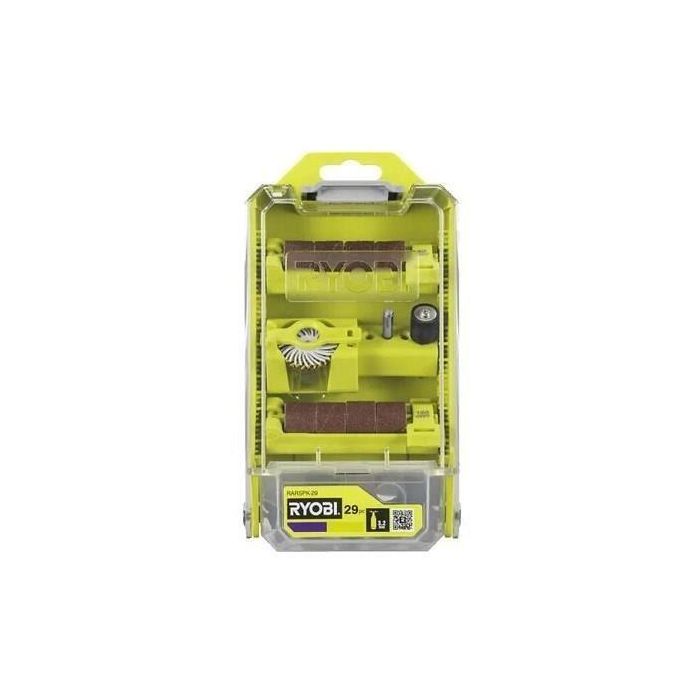 Ryobi RARSPK-29 Juego de caja 29 piezas para lijar y pulir Ryobi RARSPK-29 Juego de caja 29 piezas para lijar y pulir