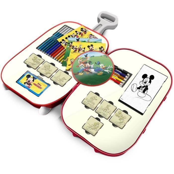 Carro - MULTIPRINT - 64945 - 7 sellos Mickey, 5 lápices, 18 rotuladores 1 Carro - MULTIPRINT - 64945 - 7 sellos Mickey, 5 lápices, 18 rotuladores 1
