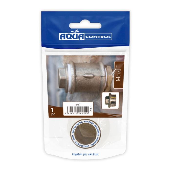 Aqua Control Tapón Macho 3/4" Latón para Tubería 1