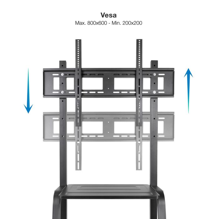TooQ FS20101M-B Coloso Soporte de Suelo con Ruedas para Pantallas 37-100" (2.54m), VESA 800x600, 150kg, Negro 2 TooQ FS20101M-B Coloso Soporte de Suelo con Ruedas para Pantallas 37-100" (2.54m), VESA 800x600, 150kg, Negro 2
