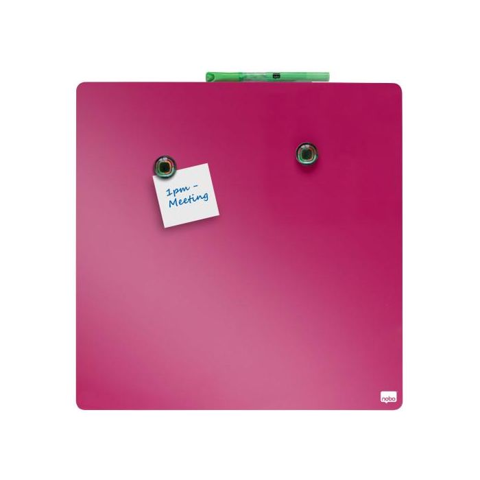 Pizarra Hogar Magnetica Nobo 36X36 Cm Rosa 4