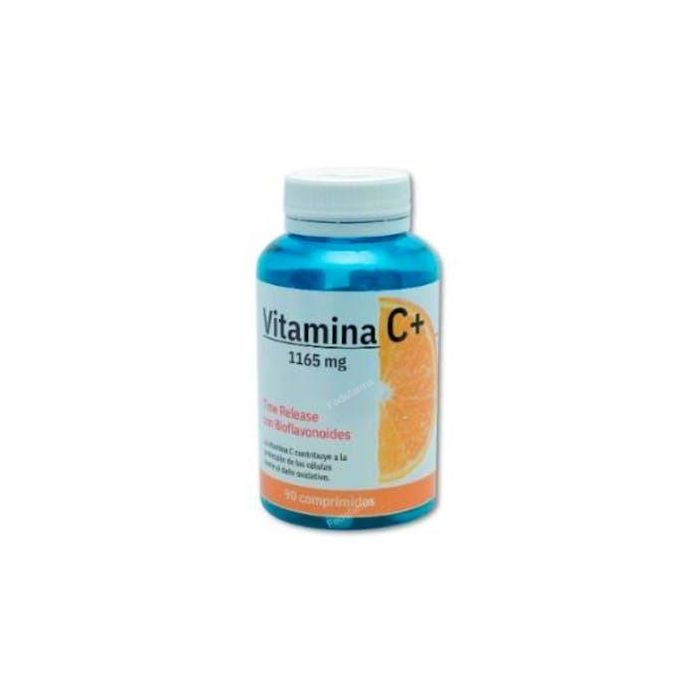 ESPADIET Vitamina C+ 1165 mg. 90 Comprimidos. Ácido L-Ascórbico, Escaramujo y Bioflavonoides. Apto para Veganos.