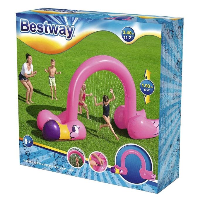 Bestway Aspersor Jumbo Flamenco 340x110x193 cm +2 Años Jardin 52382 4
