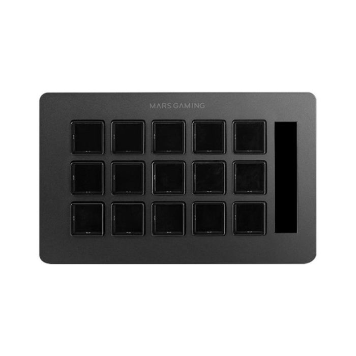 Mars Gaming Stream Deck Slim MSD-ONE 15 Teclas LCD Negro Controladores de Streaming