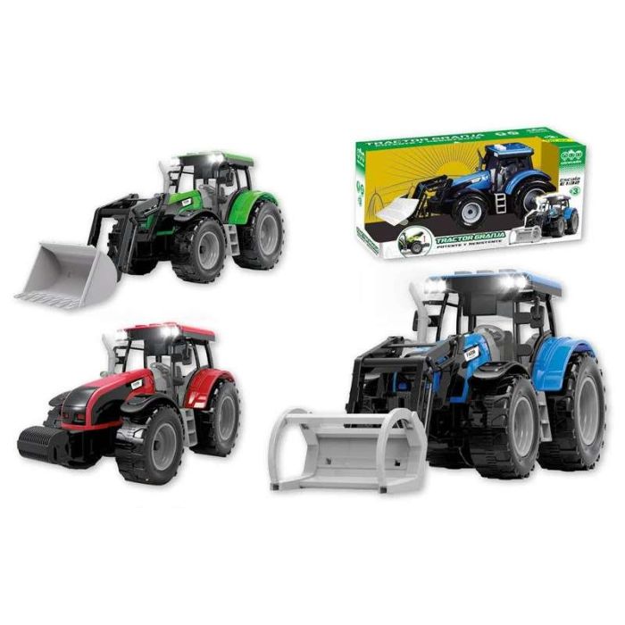 Tractor friccion con luz y sonidos, escala 1:32, 14x29x11cm - modelos surtidos 3