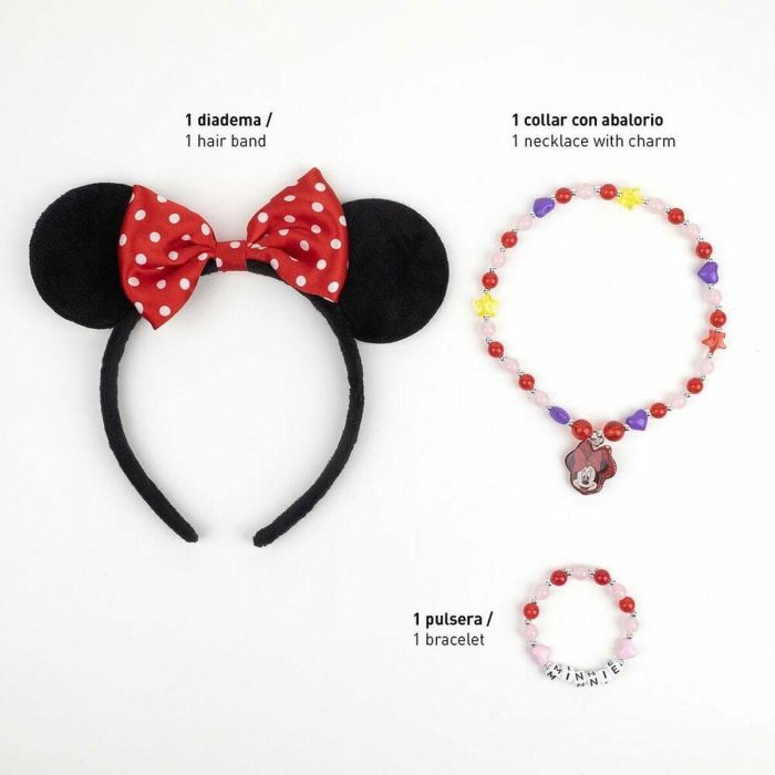 Conjunto 4 piezas bisutería minnie 12.5 x 15.0 x 1.0 cm 1 Conjunto 4 piezas bisutería minnie 12.5 x 15.0 x 1.0 cm 1