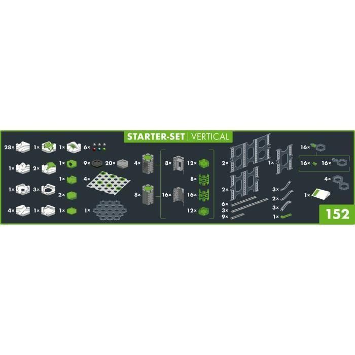 Ravensburger 22426 GraviTrax PRO Starter Set Vertical, Circuito de Mármol para Construir, 152 Piezas, Edad +8 Años 3
