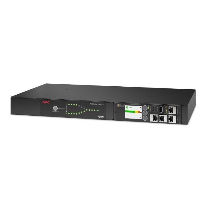 APC Netshelter Rack Automatic Transfer Switch, 1U, 10A, 230V, C14 IN, 12 C13 OUT, 50/60Hz APC Netshelter Rack Automatic Transfer Switch, 1U, 10A, 230V, C14 IN, 12 C13 OUT, 50/60Hz