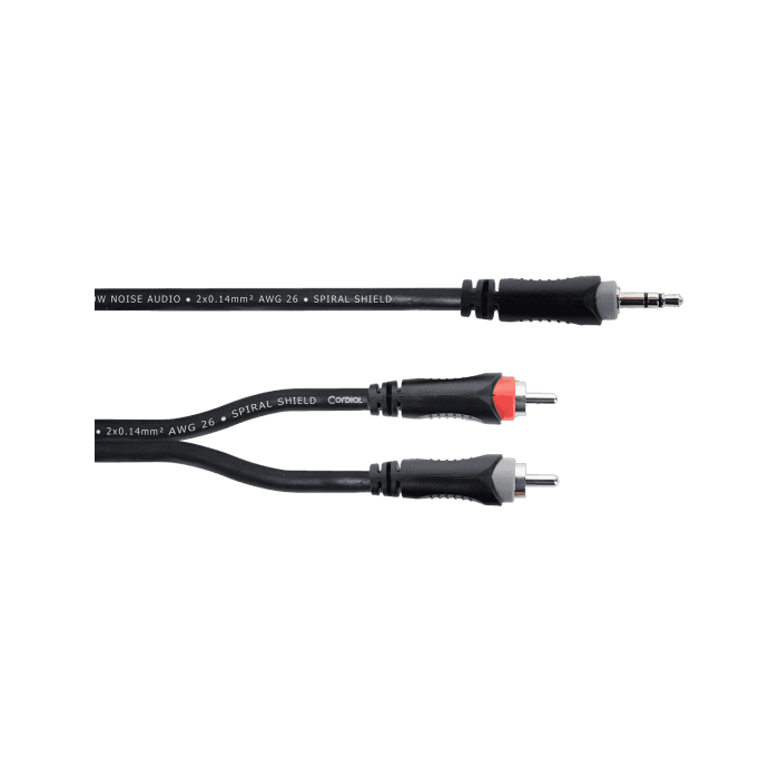 Cable Y Mini-Jack Estéreo / 2 Rca 1 M Cable Y Mini-Jack Estéreo / 2 Rca 1 M