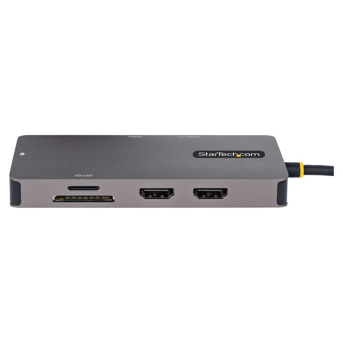 Startech.com 120B-USBC-MULTIPORT Docking Station USB Tipo C, HDMI 4K 60Hz, Ethernet Gigabit, USB-A, Lector SD/MicroSD, Power Delivery 100W 2
