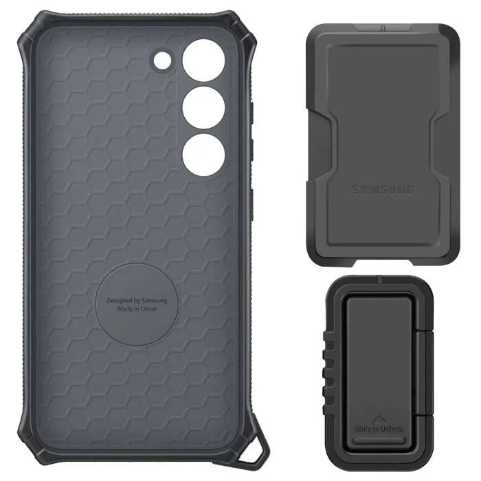 Samsung SAM1735374051895 Funda reforzada negra para Galaxy S25 3
