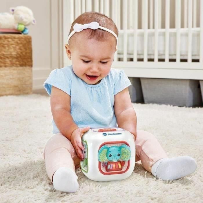 Vtech Baby Cubo Musical Didáctico para Bebés 6-36 Meses con 4 Botones de Animales, Texturas, 6 Canciones y 16 Melodías 6