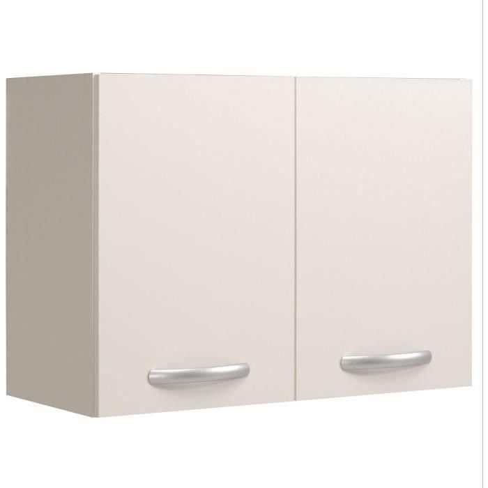 Spring - Mueble de cocina alto con escurridor - 2 puertas - L80 x P35,6 x H57,9 cm - Blanco - Parisot 2 Spring - Mueble de cocina alto con escurridor - 2 puertas - L80 x P35,6 x H57,9 cm - Blanco - Parisot 2