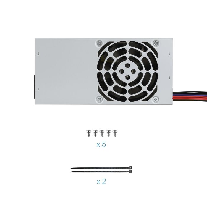 TooQ Ecopower II TFX OEM Fuente de Alimentación 500W 20+4 Pin ATX PFC Activo 78% Eficiencia Ventilador 8cm Plata 5 TooQ Ecopower II TFX OEM Fuente de Alimentación 500W 20+4 Pin ATX PFC Activo 78% Eficiencia Ventilador 8cm Plata 5