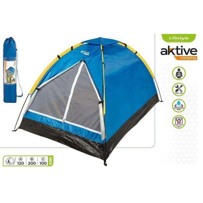 Color Baby Tienda de campaña Iglú Dome para 2 personas - Camping y Exterior - 120x200x100 cm - Poliéster, PE y Acero 5