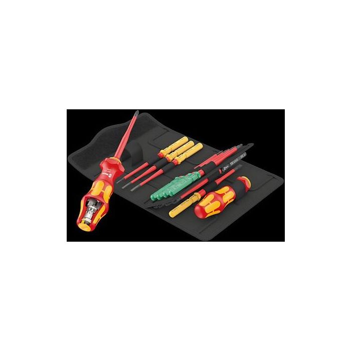 Wera 05006640001 Juego Destornilladores Kraftform Kompakt Turbo i 1 TIE, 16 piezas, con funda de transporte 1