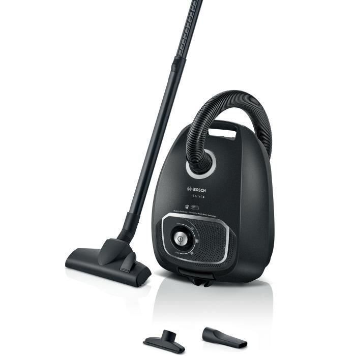 BOSCH Serie 4 BGB41BA1 - Aspirador de bolsa - Radio de acción 11 m - Capacidad de la bolsa 4L - 75 dB - 700 W - Negro BOSCH Serie 4 BGB41BA1 - Aspirador de bolsa - Radio de acción 11 m - Capacidad de la bolsa 4L - 75 dB - 700 W - Negro