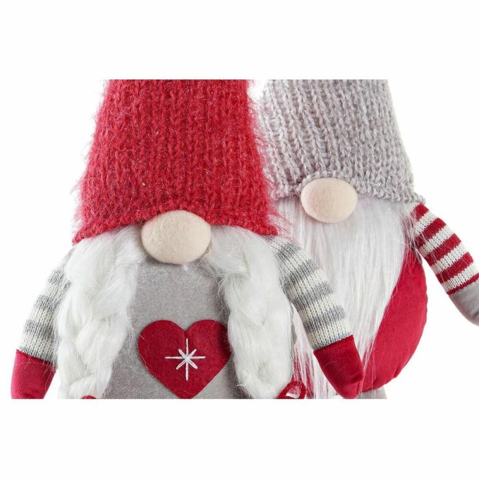 Figura Navidad Tradicional DKD Home Decor Rojo Gris 9 x 50 x 20 cm (2 Unidades) 2 Figura Navidad Tradicional DKD Home Decor Rojo Gris 9 x 50 x 20 cm (2 Unidades) 2