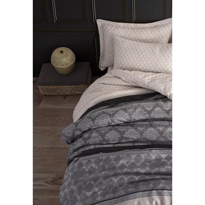Juego de Cama ASI8683342640015 - 1 Funda Nórdica 220x240 cm + 2 Fundas de Almohada 60x60 cm - Algodón/Poliéster Gris 3 Juego de Cama ASI8683342640015 - 1 Funda Nórdica 220x240 cm + 2 Fundas de Almohada 60x60 cm - Algodón/Poliéster Gris 3