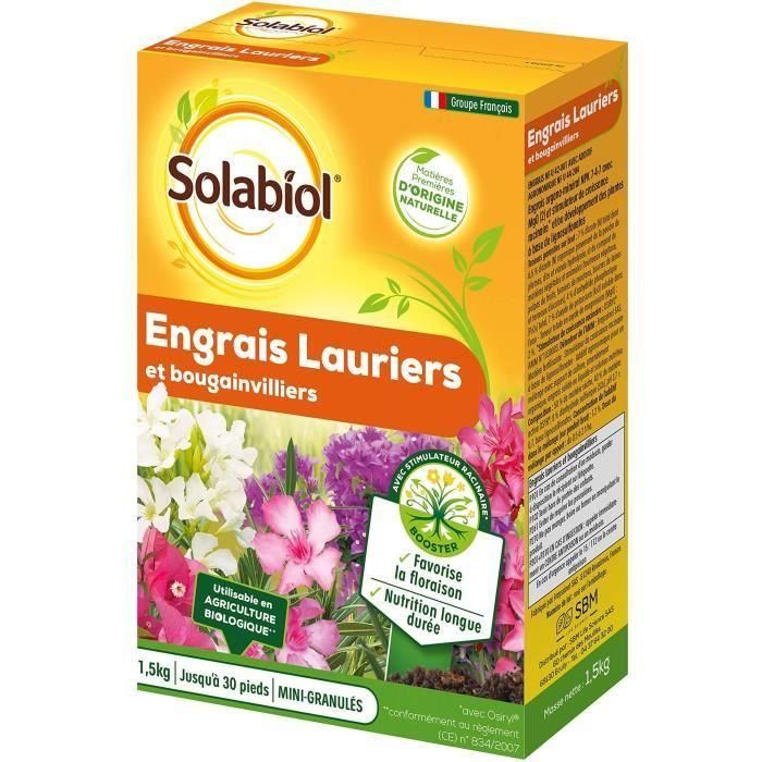 SOLABIOL SOLAURY15 Fertilizante de Laurel y Buganvilla - 1.5 Kg 1