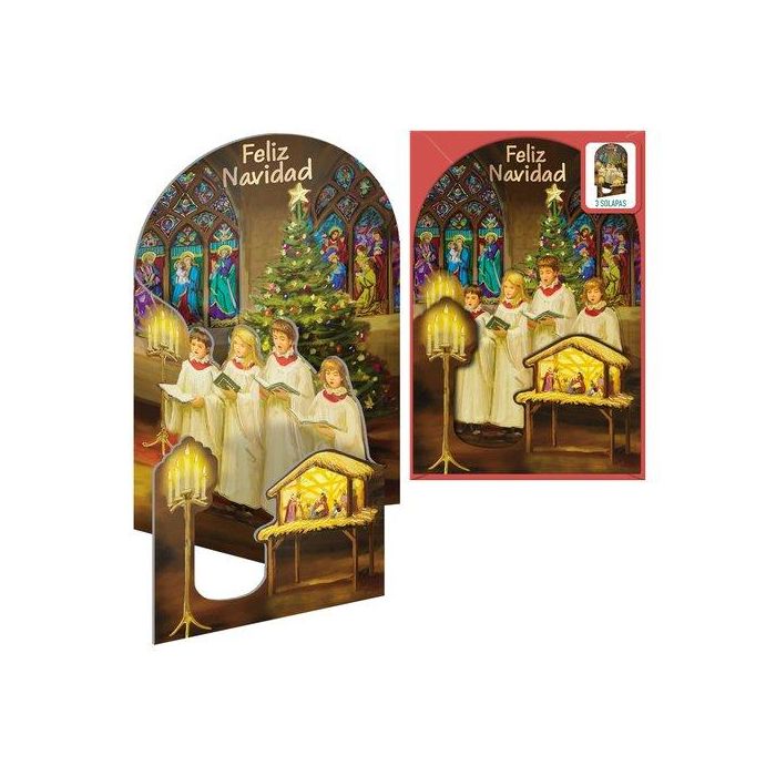 Christmas Dohe Escenas Desplegables 115X170 Cantando A La Navidad 6 unidades