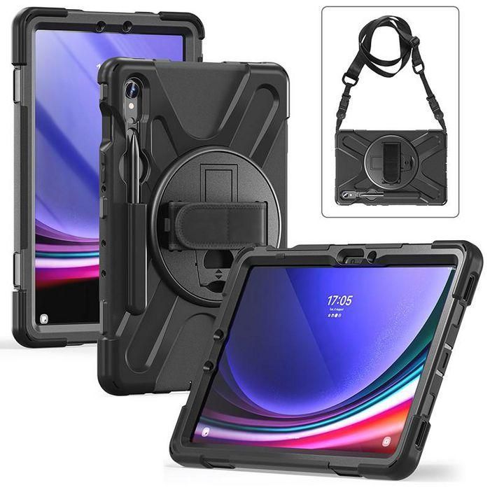eSTUFF Galaxy Tab S10 FE/S9 FE/S9 /S8 /S7 AUSTIN Defender Case without built-in screen protector - Black eSTUFF Galaxy Tab S10 FE/S9 FE/S9 /S8 /S7 AUSTIN Defender Case without built-in screen protector - Black