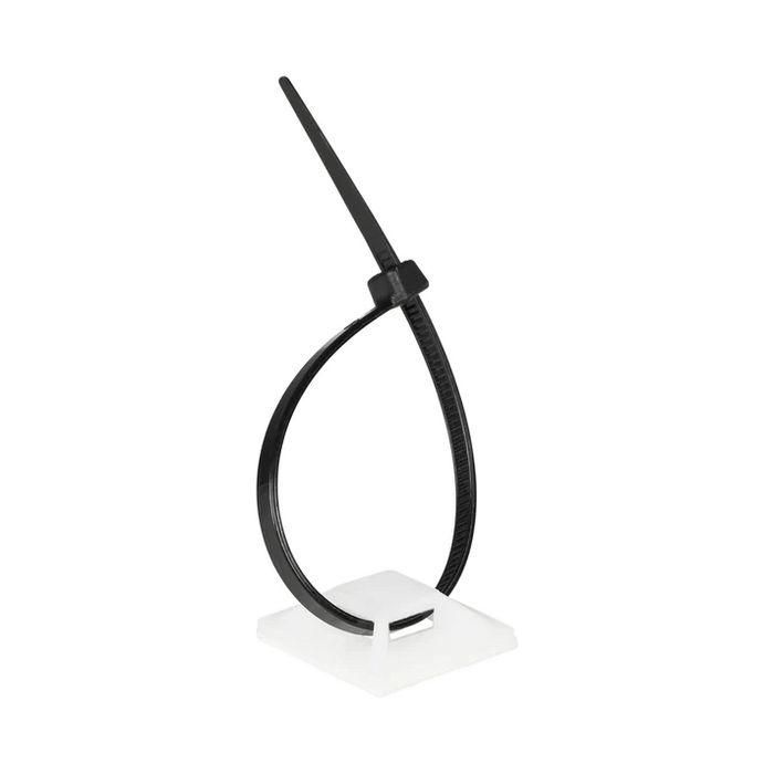Lanview Lanview Self-adhesive Zip Tie Mounts, 25mm x 25mm, 50pcs, White 1 Lanview Lanview Self-adhesive Zip Tie Mounts, 25mm x 25mm, 50pcs, White 1