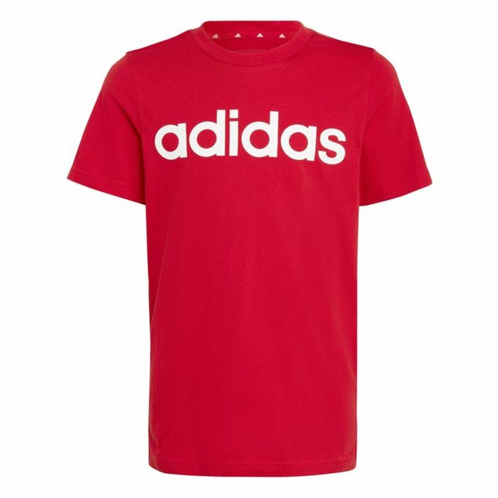 Camiseta de Manga Corta Infantil Adidas Lin Roja 0 Camiseta de Manga Corta Infantil Adidas Lin Roja 0