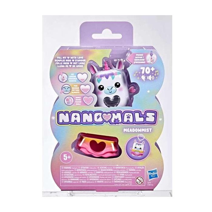 Hasbro Mascota Electrónica Interactiva Nano Mals. con 70 Sonidos y Canciones, 7 cm 10 Hasbro Mascota Electrónica Interactiva Nano Mals. con 70 Sonidos y Canciones, 7 cm 10