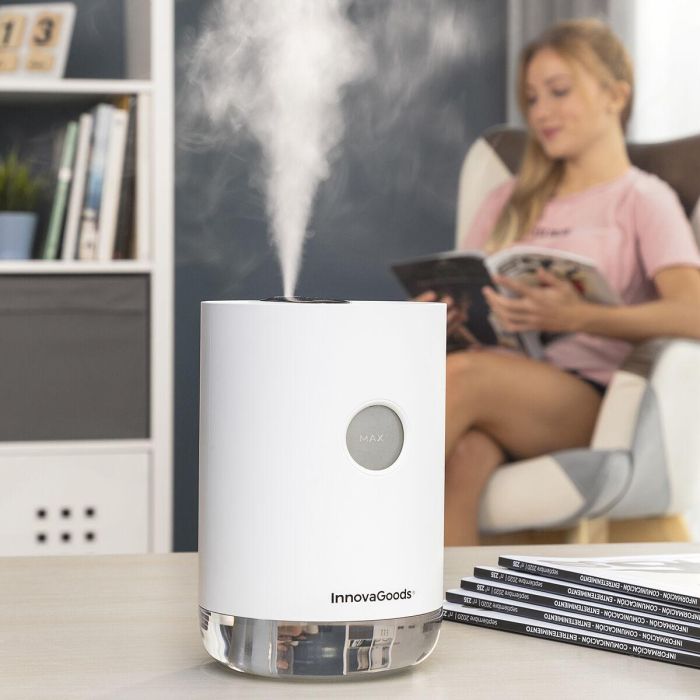 Humidificador Ultrasónico Recargable Vaupure InnovaGoods Humidificador Ultrasónico Recargable Vaupure InnovaGoods