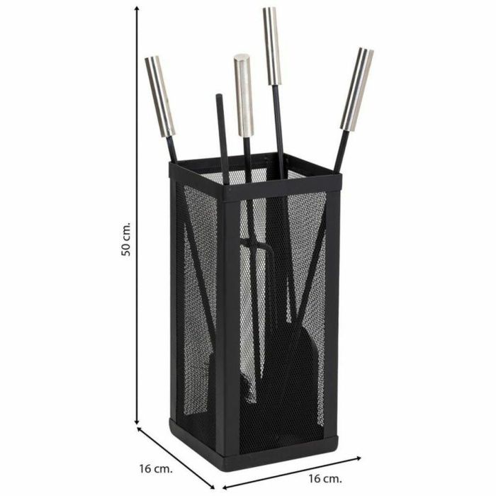 Utensilios para Chimenea Alexandra House Living Negro Hierro 16 x 50 x 16 cm 3 Utensilios para Chimenea Alexandra House Living Negro Hierro 16 x 50 x 16 cm 3