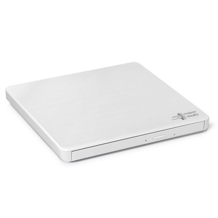 LG Grabadora DVD Externa 8x M-DISC Silent Play Super Multi USB 2.0 para Windows 10 y Mac OS Blanca Ultra Delgada Portátil 1