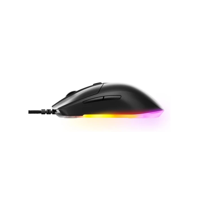 SteelSeries Rival 3 Gen 2 Ratón Gaming Negro - Sensor TrueMove Core 8.5K DPI, Interruptores 60M Clics, RGB 3 Zonas, Cable Paracord, Pies PTFE (62515) 1
