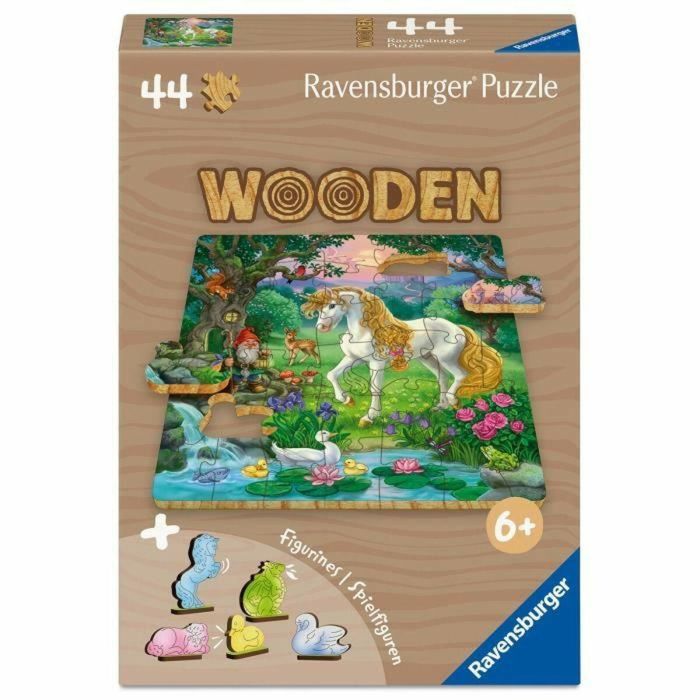 Ravensburger RAV12004085 Rompecabezas de Madera de 44 Piezas Unicornios 0 Ravensburger RAV12004085 Rompecabezas de Madera de 44 Piezas Unicornios 0