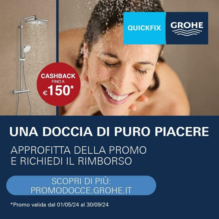 Grohe 26698001 Columna de Ducha Vitalio Comfort 250 con Desviador Manual, Ahorro de Agua, Cromo 6