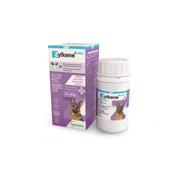 Vetoquinol Zylkene Plus 450 mg 30 Capsulas 15-60 kg Perro