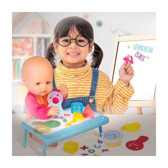 Muñeco nenuco smart school 35 cm con mesa de luz multicolor y accesorios translucidos 4