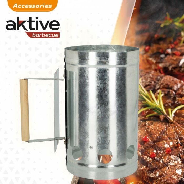 Barbacoa Portátil Aktive 16 x 27,5 x 16 cm (4 Unidades) 5