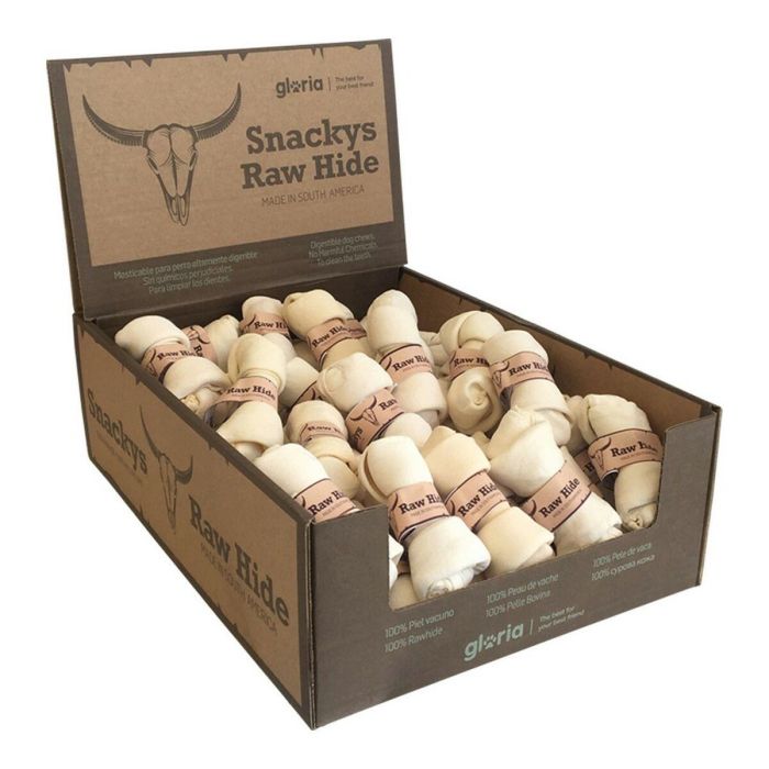 Snack para Perros Gloria Rawhide 50 Unidades Nudo Masticable 1 Snack para Perros Gloria Rawhide 50 Unidades Nudo Masticable 1