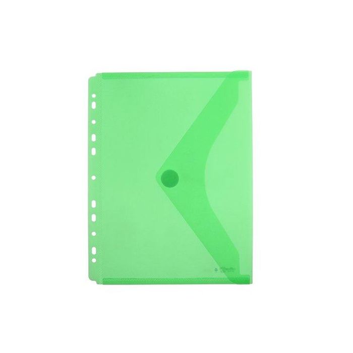 Dosier Sobre Office Box Pp Velcro A4 Multitaladro Verde 10 unidades